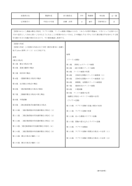授業科目名 開講年度 担当教員名 学年 開講期 単位数 必・選 応用数学