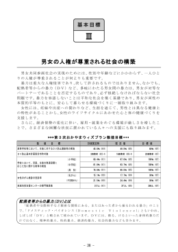基本目標3 男女の人権が尊重される社会の構築 [PDF
