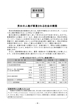基本目標3 男女の人権が尊重される社会の構築 [PDF