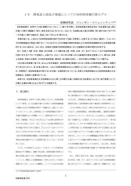 19 開発途上国及び地域にとっての知的財産権行使モデル