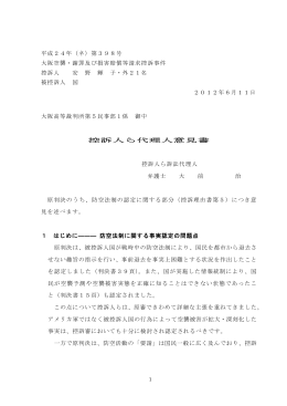 平成24年（ネ）第398号 大阪空襲・謝罪及び損害賠償等請求控訴事件