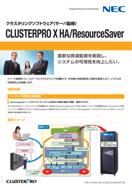 CLUSTERPRO X HA/ResourceSaver