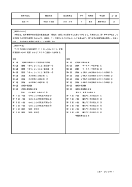 授業科目名 開講年度 担当教員名 学年 開講期 単位数 必・選 国語ⅠA