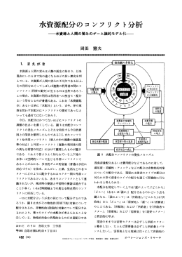 水資源配分のコンフリクト分析 - 日本オペレーションズ・リサーチ学会