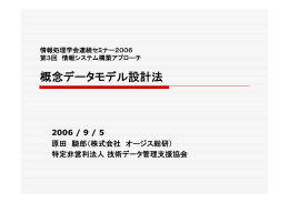 概念データモデル設計法