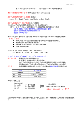 オブジェクト指向開発設計