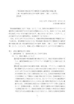 意見書全文 - 日本弁護士連合会