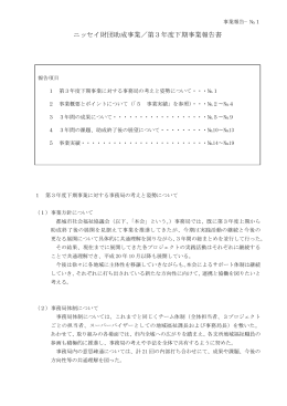 第3年度下期報告書抜粋