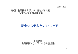 講演資料-pdf - 長岡技術科学大学
