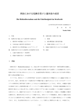 刑法における危険引受けと過失犯の成否