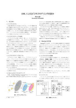 講演2：UMLによるビジネスモデリングの試み