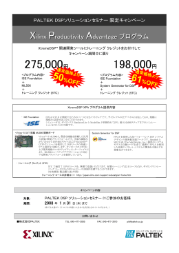 Xilinx Productivity Advantageプログラム