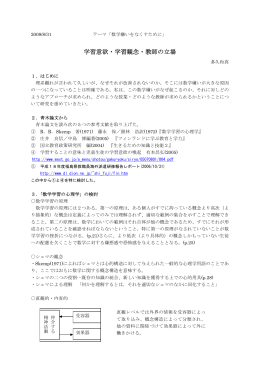 学習意欲・学習観念・教師の立場