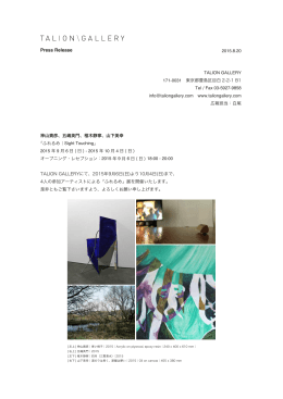 Press Release - TALION GALLERY