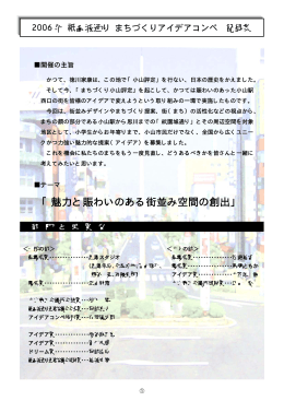祇園城通りまちづくりアイデアコンペ作品集（PDF：962KB）