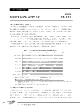 field 「多様化するSNSの利用目的」