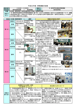 平成22年度 研修講座の記録