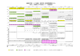 健康科学部 こども健康・教育学科 教育課程履修モデル