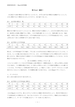 MS-Excel 演習 3