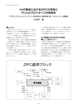 VoIP製品におけるZIPCの活用とPC上のプロトタイプの有効性