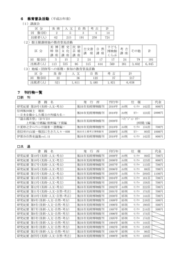 6 教育普及活動 7 刊行物一覧 - 飯田市教育委員会・学校事務情報サイト