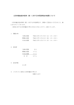 市民説明会でいただいたご意見と市議会の考え方[PDFファイル／216KB]