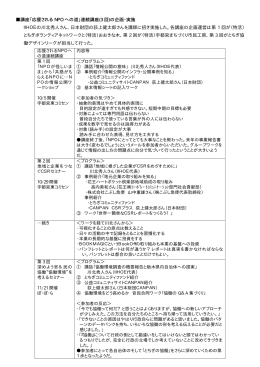 講座「応援される NPO への道」連続講座(3 回)の企画・実施 IIHOEの