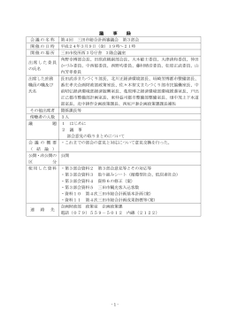 議 事 録