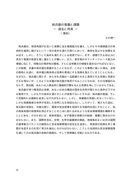 核兵器の意義と課題 ― 過去と将来 ―