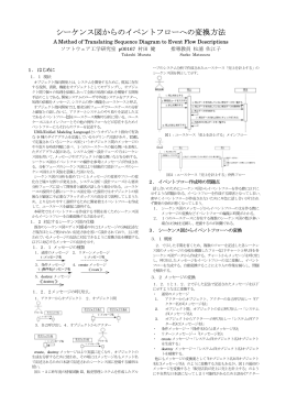 シーケンス図からのイベントフローへの変換方法