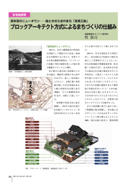 住宅地研究ブロックアーキテクト方式によるまちづくりの仕組み