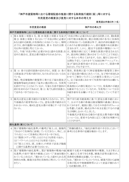 「神戸市建築物等における環境配慮の推進に関する条例施行規則（案