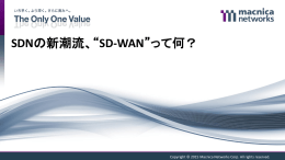 SDN - マクニカネットワークス