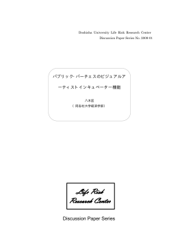 Discussion Paper Series No. 2009-01