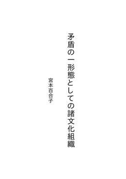 矛盾の一形態としての諸文化組織