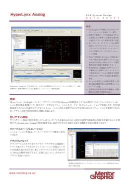 HyperLynx Analog - メンター・グラフィックス・ジャパン
