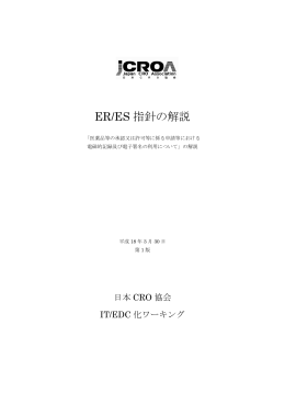 ER/ES 指針の解説