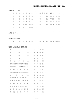 【速報版】校正前原稿のため公式な記録ではありません －1－ 出席委員