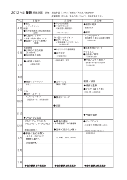 1年生 2年生 3年生 4月 5月 6月 7月 8月 9月 10 月 11 月 12 月 1月 2