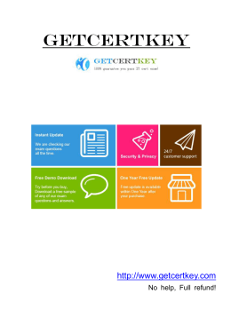 Exam - GetCertKey