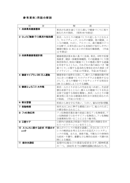 （参考資料）用語の解説