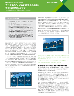 仮想化の次のステップ - HP and VMware Keep it simple