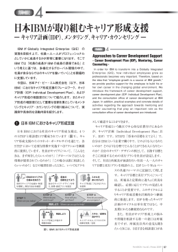 日本IBMが取り組むキャリア形成支援