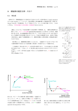 9 相転移の統計力学：その1