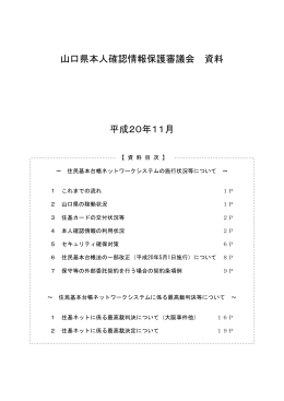 本人確認情報保護審議会資料 (PDF : 786KB)