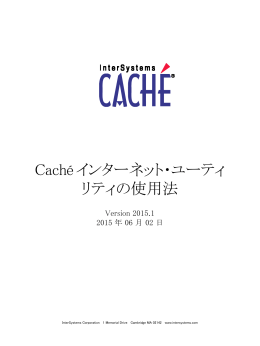Caché インターネット・ユーティリティの使用法