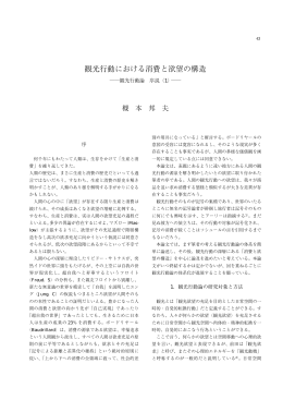 観光行動における消費と欲望の構造