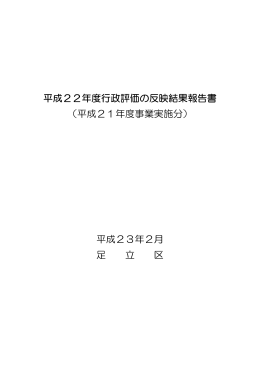 平成21年度事業実施分