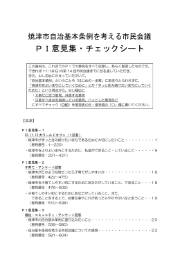 PI意見集・チェックシート（PDF：795KB）