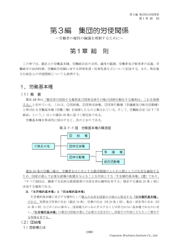 第3編 集団的労使関係